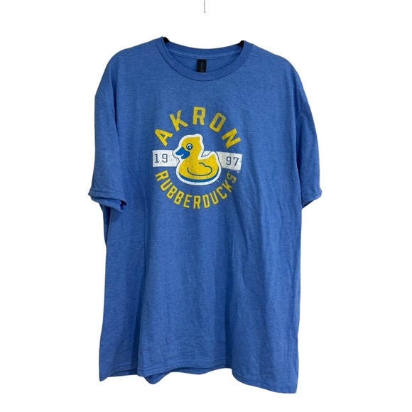 Gildan Other - Gildan Men’s Softstyle Blue Akron Rubberducks Baseball T-Shirt Sz 2XL NWT